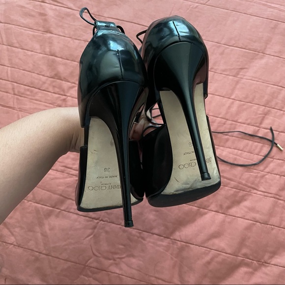 Jimmy Choo Hoops Lace-Up Leather Pump size 38 - Picture 4 of 7